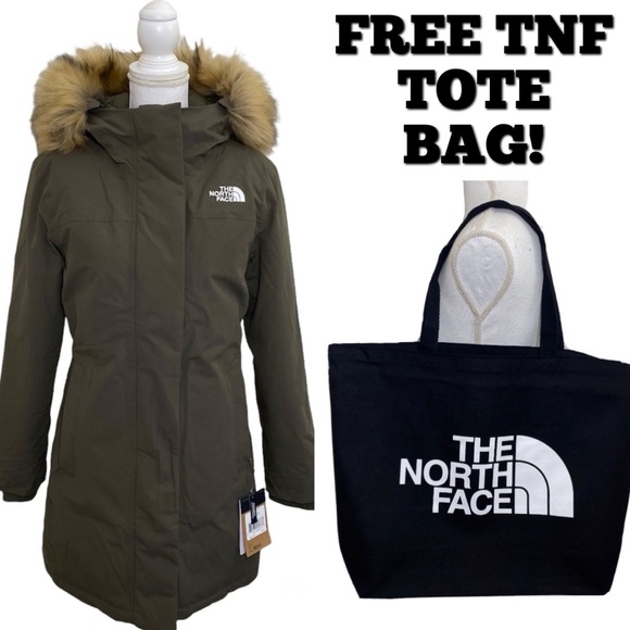 The North Face Jackets & Blazers - The North Face Women’s Arctic Parka New Taupe Green Sz XS S M L XL XXL FREE TOTE